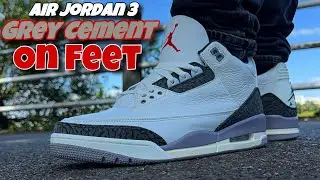 Air Jordan 3 Grey Cement - First On Feet Look 👀