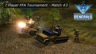 7 Player FFA Tournament Match #3 - AI Scripting Tourny [C&C Generals Zero Hour]