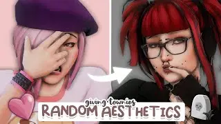Styling Townies in RANDOM AESTHETICS | Sims 4 Create a Sim Challenge