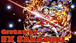 OPBR free account & giveaway (EX Sakazuki) HAPPY 100SUBS #bountyrush #free #giveaway #opbr #akun