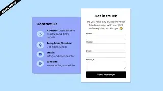 How to Make Responsive Contact Us Page Design using HTML, CSS
