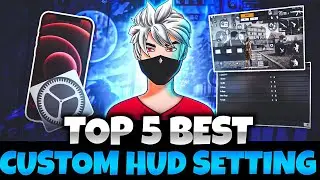 TOP 5 BEST CUSTOM HUD FREE FIRE 3 FINGER CLAW | BETTER THAN PC PLAYERS | THREE FINGER CUSTOM HUD