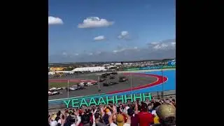 CRAZY Lewis Hamilton fan reaction to the 2021 US Grand Prix start...