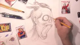 Зомби, рисунок карандашом (zombie) или как нарисовать зомби