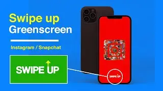 Instagram story/Snapchat swipe up greenscreen Version 13 | | Boring Graphics | (Free to use)