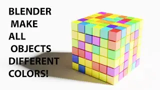 Blender How To Make All Objects Different Colors