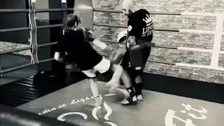Muay Thai, K-1 Полина на тренировке в #Lightfit