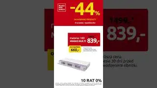 Promocja w BRW. Do -44% taniej na wybrane produkty.. Komoda Kessel, materac Mimas