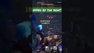 Getting hyped up by the beat! 