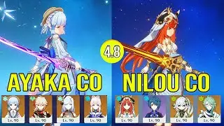 Ayaka C0 R1 HYpercarry & Nilou C0 R1 BLoom Spiral AByss 4.8 Floor 12 | Genshin Impact
