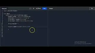 Reverse a String in Java | Using Scanner and For Loop