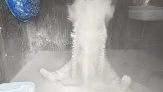 ASMR Throwing Powder And Cleaning Up POWDER PLAY #ASMR #powderplay