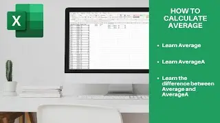 Microsoft Excel How to Calculate Average in Excel - ⚡ Quick Tutorial ⚡