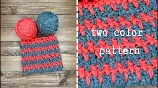 Very Nice Two-colored Crochet Pattern. Detailed Tutorial