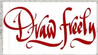 Inkscape - draw freely - digital calligraphy
