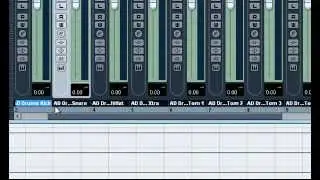 Раскладка на микшер Addictive Drums в Cubase