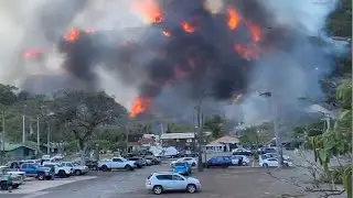 Hawaii wildfires Maui and Lahaina evacuations as people leap in sea to escape Hurricane Dora