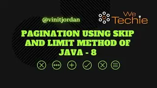 Pagination using Skip and Limit Method of Java - 8