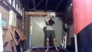 36.2kg Barbell Bent Press (Left Hand)