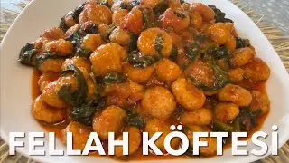Hatay style FELLAH MEATBALLS with spinach, you won't be able to get enough of this taste