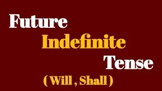 Future Indefinite Tense  in Urdu | Hindi