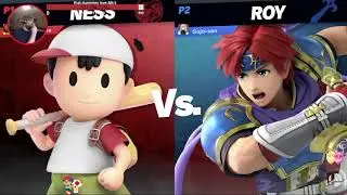 how to make a teabagger rage quit. [ness vs roy / Super Smash Bros Ultimate]