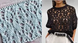 We knit together an openwork pattern from Cucinelli 💥 Difficult, but possible