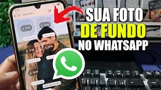 Como Colocar MINHA FOTO COMO TEMA do WhatsApp! 2025