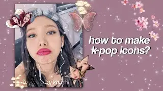 𖤐 — How to make kpop icons ? | ʚ Tutorials by khushi ɞ