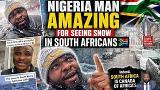 South African 🇿🇦 is Europe in Africa's, Snow is everywhere in SA & Nigeria man shock 