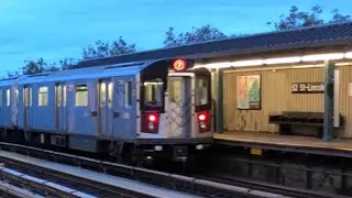 [MTA NYC Subway] R188 (7) Train Departs 52nd St-Lincoln Av (Manhattan-Bound)