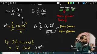 Tutorial 5-Measure Of Dispersion- Variance And Standard Deviation In Hindi