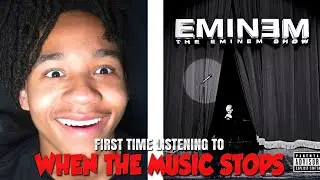 THEY WENT CRAZY ON THIS!!! EMINEM - WHEN THE MUSIC STOPS (REACTION)