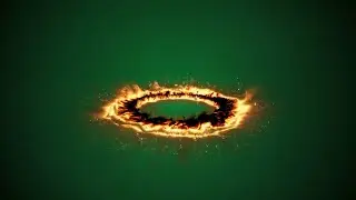 Fire Ring Portal  Halo – Animated Green Screen VFX Effect
