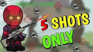 5 SHOTS ONLY CHALLENGE 🤯 | MINI MILITIA FUNNY GAMEPLAY