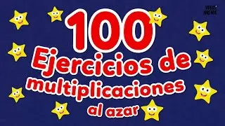 100 ejercicios de multiplicaciones al azar - Videos Aprende