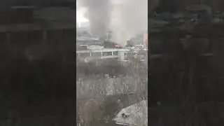 Пожар около станции Солнечная