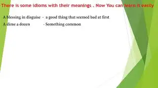 IDIOMS 