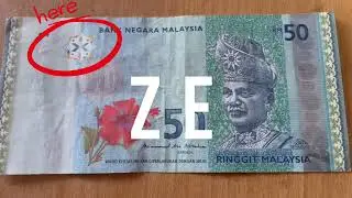 RM 50 : Z E 6 3 1 7 1 6 6 Prefix Wang Gantian Ringgit Malaysia #ringgitmalaysia 