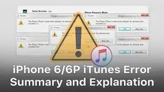 iPhone 6/6 Plus iTunes Error Codes Summarization