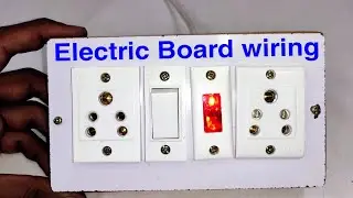 2 socket 1 switch 1 indicator connection |  How To Make a Electric Extension Board in Hindi
