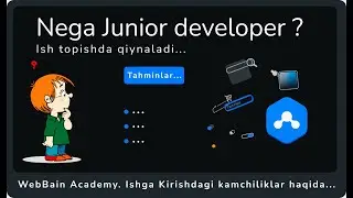 Nega Junior developer ish topishda qiynaladi?