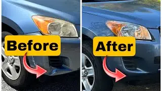 How to fix bumper dent with hair dryer / heat gun