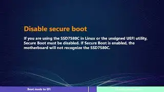 How to Configure the System BIOS for the SSD7580C