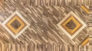 Luxury Carpenter Walnut Flooring Skilful Woodworking!