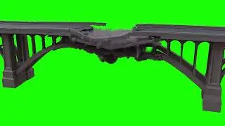 Bridge_ Crush  -  High Angle- 10 || Accident  Green Screen -28 ||  4K   Google Drive Link