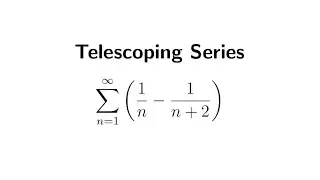 How to Find Sum of Telescoping Series