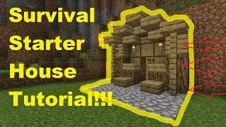 How To Build A Best Survival Starter House in Minecraft Pocket Edition!
