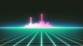 Synthwave Laser Grid Music - En la orilla del océano cósmico