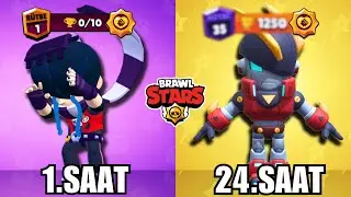 24 SAAT BOYUNCA EDGAR OYNADIM! KAÇ KUPA KASTIM? Brawl Stars